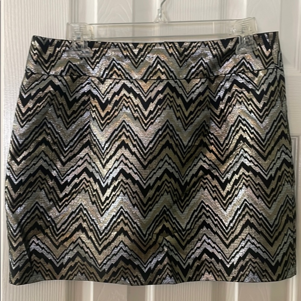 Trina Turk metallic mini skirt